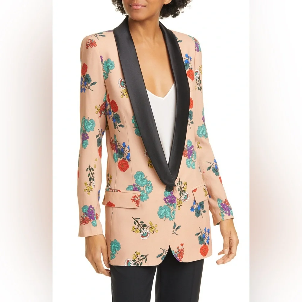 SMYTHE stunning floral tux blazer - Picture 1 of 11